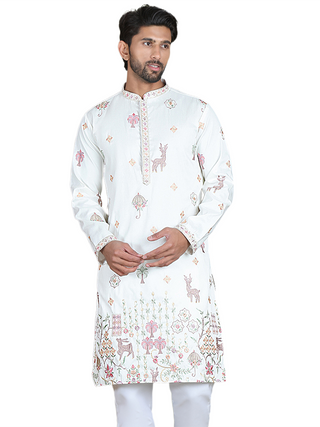 Floral Embroidered and Sequins Kurtas