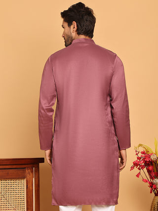 Embroidered Straight Kurtas For Men