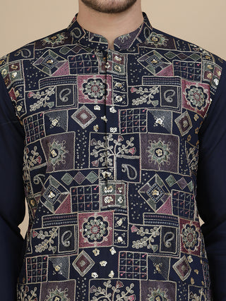 Embroidered Straight Kurtas for Men