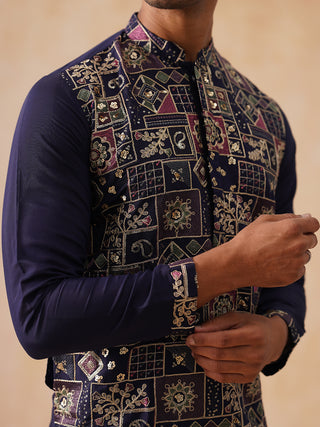 Embroidered Straight Kurta For Men
