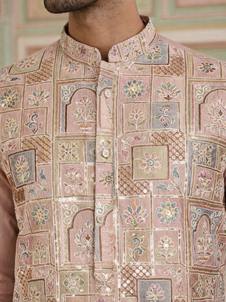 Embroidered Straight Kurta For Men