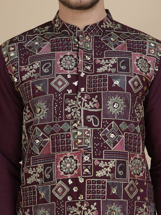 Embroidered Straight Kurtas for Men