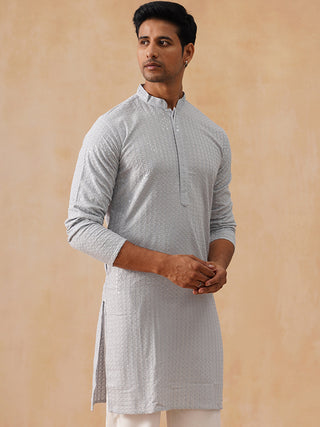Embroidered & Sequence Kurta for Men