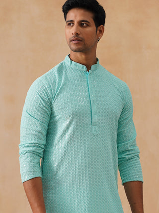 Embroidered & Sequence Kurta for Men