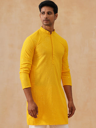 Embroidered & Sequence Kurta for Men