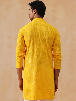 Embroidered & Sequence Kurta for Men