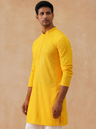 Embroidered & Sequence Kurta for Men