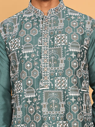 Embroidered Straight Kurtas For Men