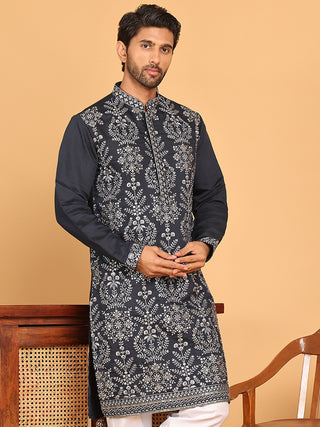 Embroidered Straight Kurtas For Men