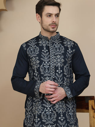 Embroidered Silk Blend Kurtas