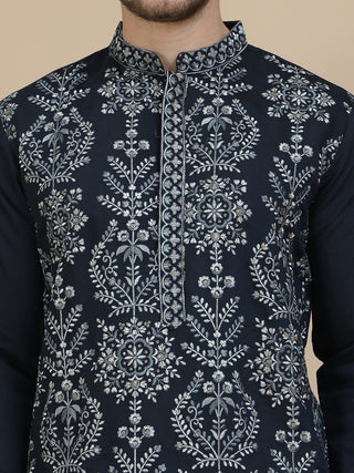 Embroidered Silk Blend Kurtas