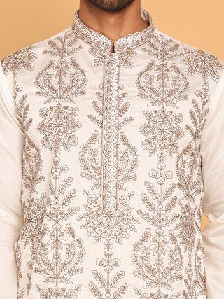 Embroidered Straight Kurtas For Men