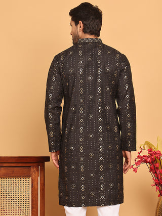 Men's Sequins Embroidered Kurtas.