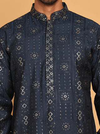 Men's Sequins Embroidered Kurtas.