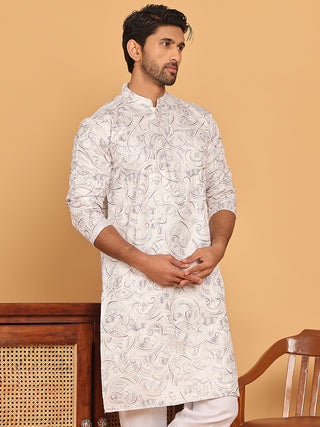 Embroidered & Sequins straight Kurtas