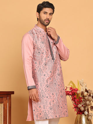 Embroidered & Sequins straight Kurtas