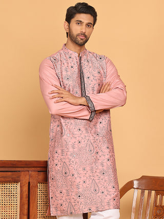 Embroidered & Sequins straight Kurtas