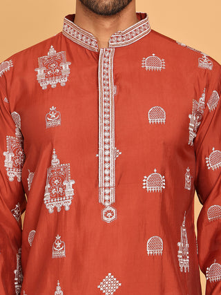 Embroidered Silk Blend Kurtas