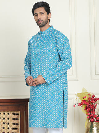 Men's Geometric Printed Kurtas.