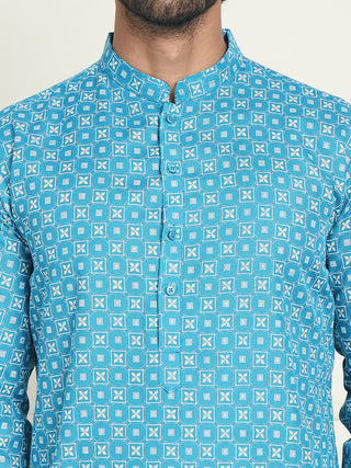 Men's Geometric Printed Kurtas.