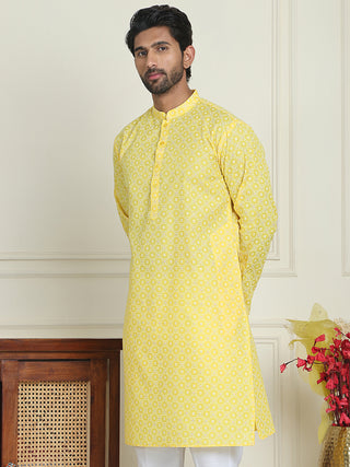 Men's Geometric Printed Kurtas.