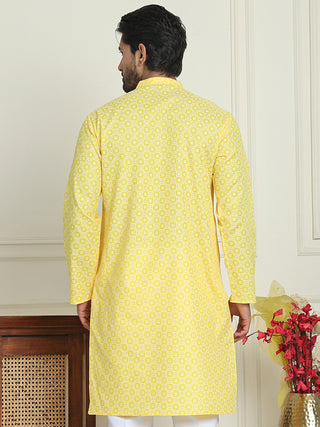 Men's Geometric Printed Kurtas.