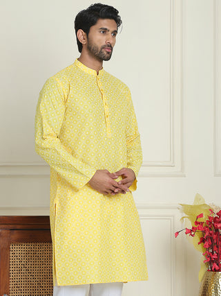 Men's Geometric Printed Kurtas.