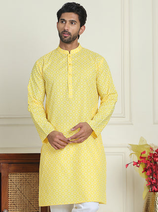 Men's Geometric Printed Kurtas.