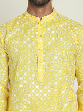 Men's Geometric Printed Kurtas.