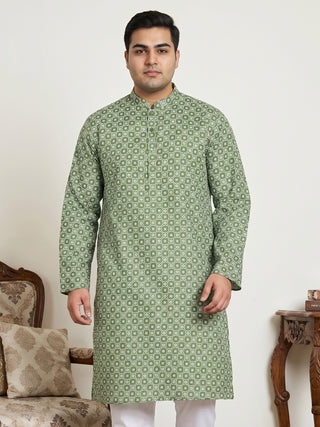 Men's Geometric Printed Kurta