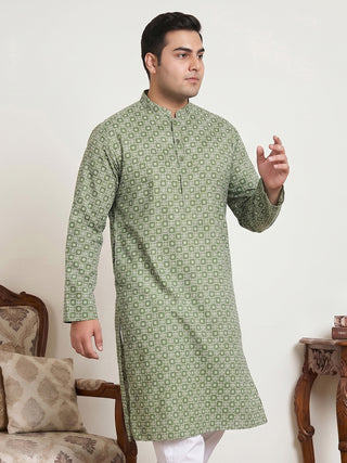 Men's Geometric Printed Kurta