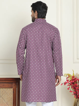 Men's Geometric Printed Kurtas.