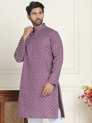 Men's Geometric Printed Kurta