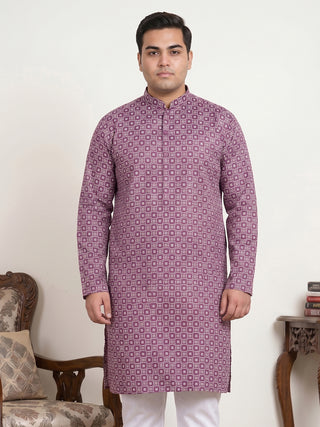 Men's Geometric Printed Kurta
