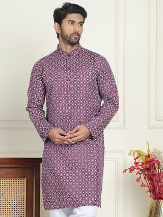 Men's Geometric Printed Kurta
