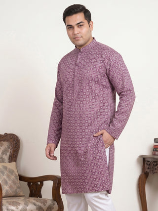 Men's Geometric Printed Kurta