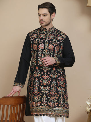 Floral Embroidered Straight Kurtas