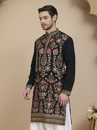 Floral Embroidered Straight Kurtas