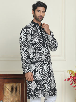 Embroidered Silk Blend Kurtas