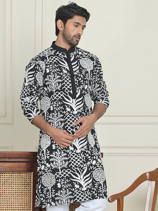 Embroidered Silk Blend Kurtas