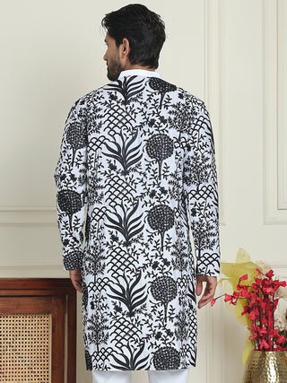 Embroidered Silk Blend Kurtas