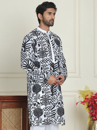 Embroidered Silk Blend Kurtas