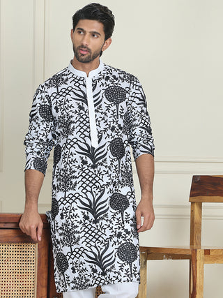 Embroidered Silk Blend Kurtas