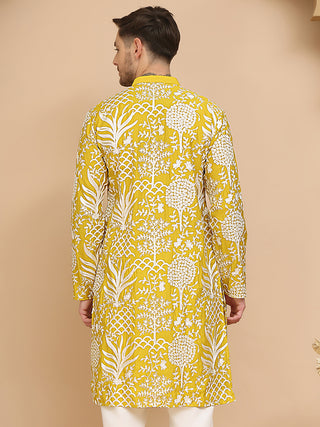Embroidered Silk Blend Kurtas