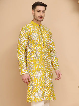 Embroidered Silk Blend Kurtas