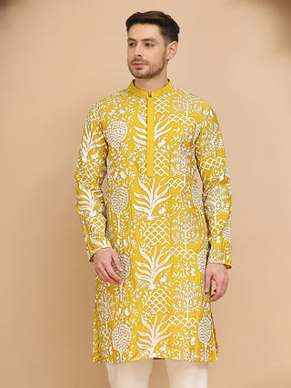 Embroidered Silk Blend Kurtas