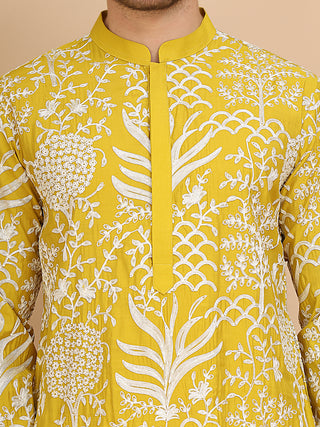 Embroidered Silk Blend Kurtas