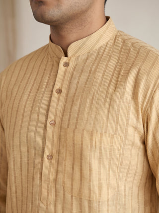Men's Cotton Striped Kurta