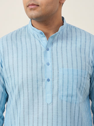 Men's Cotton Striped Kurta