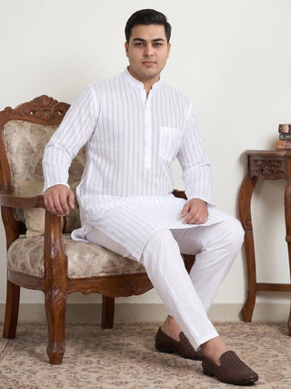 Men's Cotton Striped Kurta